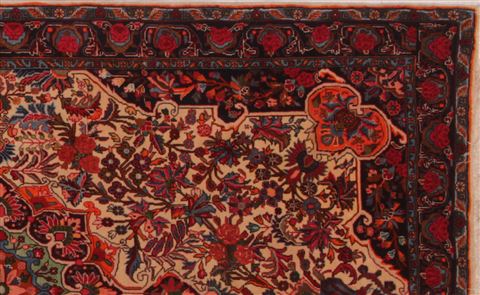 Bidjar Yellow Hand Knotted 46 X 76 Area Rug 400-16910 Image 4