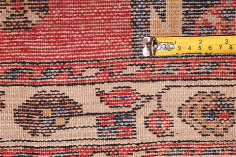 Mazlaghan Red Hand Knotted 43 X 63 Area Rug 400-16912 Image 10