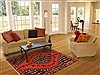 Mazlaghan Red Hand Knotted 43 X 63 Area Rug 400-16912 Thumb 2