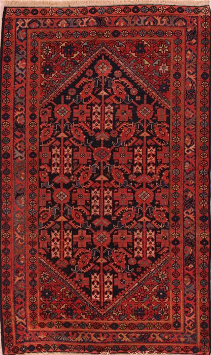 Malayer Blue Hand Knotted 310 X 64 Area Rug 400-16914 Image 0
