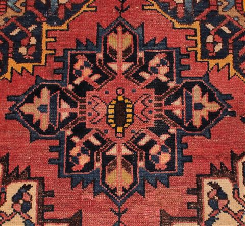 Hamedan Red Hand Knotted 42 X 68 Area Rug 400-16915 Image 2