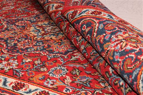 Kashan Red Hand Knotted 46 X 69 Area Rug 400-16921 Image 11
