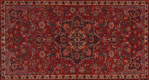 Kashan Red Hand Knotted 46 X 69 Area Rug 400-16921 Image 1