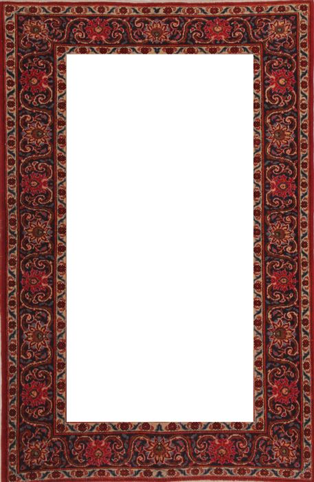 Kashan Red Hand Knotted 46 X 69 Area Rug 400-16921 Image 3
