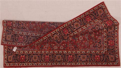 Kashan Red Hand Knotted 46 X 69 Area Rug 400-16921 Image 4