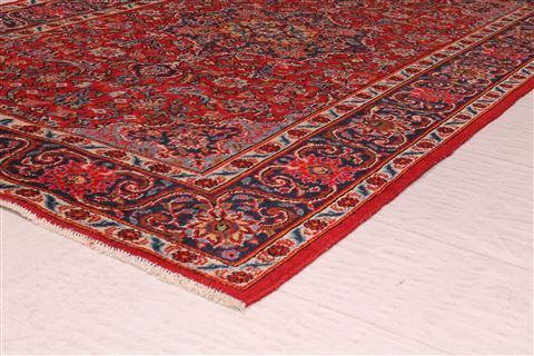 Kashan Red Hand Knotted 46 X 69 Area Rug 400-16921 Image 8