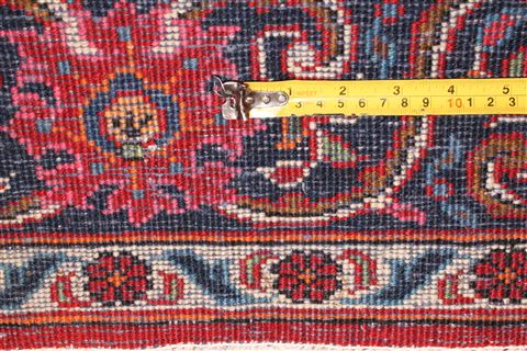 Kashan Red Hand Knotted 46 X 69 Area Rug 400-16921 Image 10