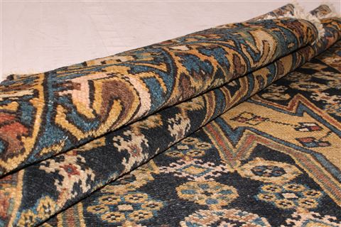 Mazlaghan Black Hand Knotted 44 X 67 Area Rug 400-16923 Image 12