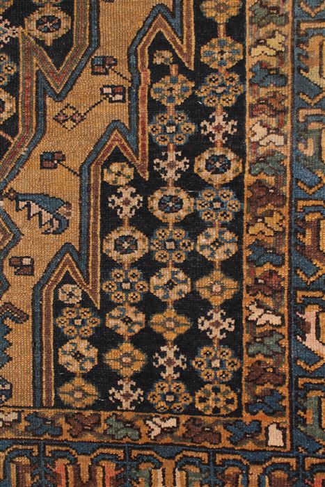 Mazlaghan Black Hand Knotted 44 X 67 Area Rug 400-16923 Image 5