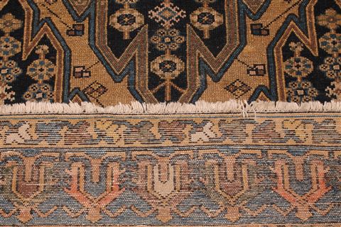 Mazlaghan Black Hand Knotted 44 X 67 Area Rug 400-16923 Image 8