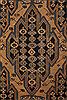 Mazlaghan Black Hand Knotted 44 X 67  Area Rug 400-16923 Thumb 7