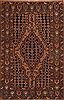 Mazlaghan Black Hand Knotted 44 X 67 Area Rug 400-16923 Thumb 0