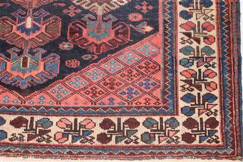 Bakhtiar Blue Hand Knotted 42 X 68 Area Rug 400-16926 Image 1