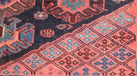 Bakhtiar Blue Hand Knotted 42 X 68 Area Rug 400-16926 Image 5