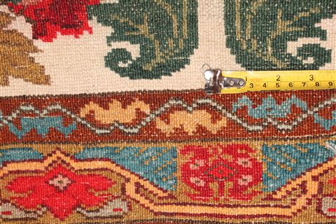 Sarouk White Hand Knotted 44 X 510 Area Rug 400-16927 Image 16
