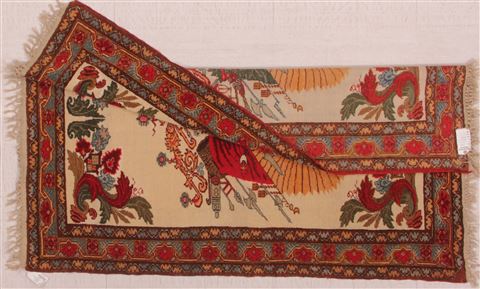 Sarouk White Hand Knotted 44 X 510 Area Rug 400-16927 Image 8