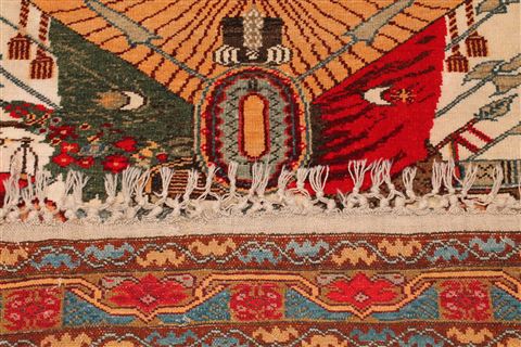 Sarouk White Hand Knotted 44 X 510 Area Rug 400-16927 Image 15