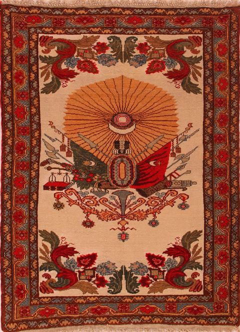 Sarouk White Hand Knotted 44 X 510 Area Rug 400-16927 Image 0