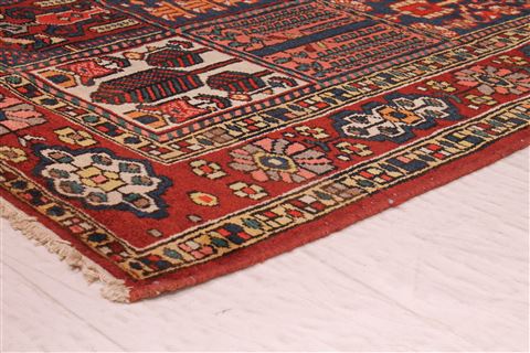 Bakhtiar Red Hand Knotted 49 X 72 Area Rug 400-16928 Image 20