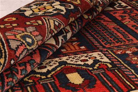 Bakhtiar Red Hand Knotted 49 X 72 Area Rug 400-16928 Image 23