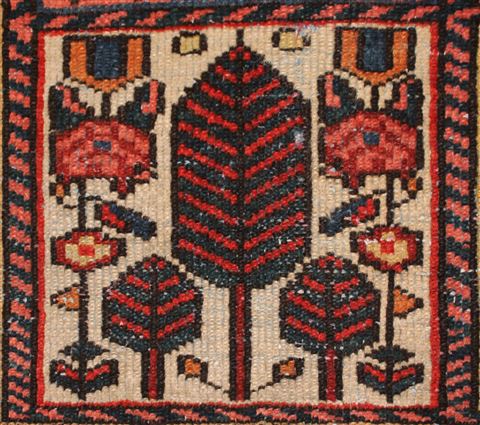 Bakhtiar Red Hand Knotted 49 X 72 Area Rug 400-16928 Image 10