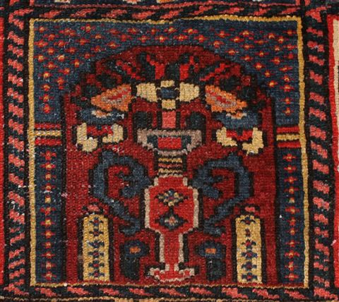 Bakhtiar Red Hand Knotted 49 X 72 Area Rug 400-16928 Image 11