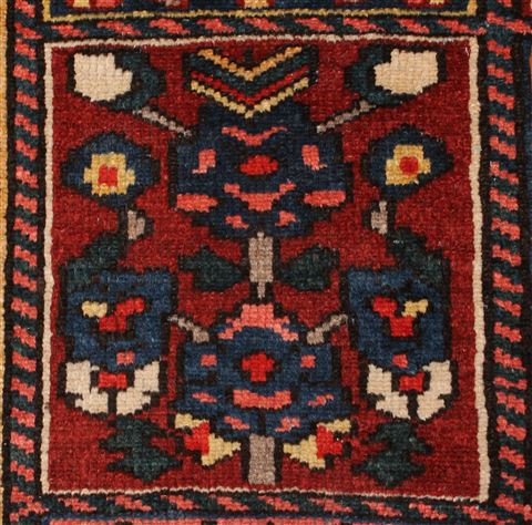Bakhtiar Red Hand Knotted 49 X 72 Area Rug 400-16928 Image 14