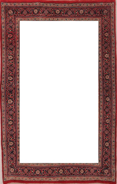 Sarouk Red Hand Knotted 46 X 72 Area Rug 400-16929 Image 1