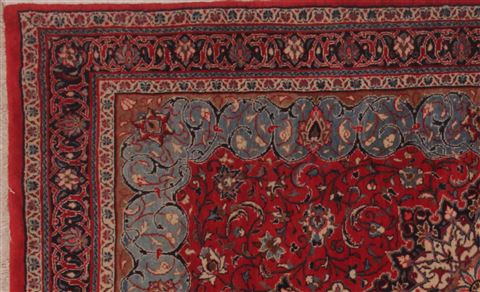Sarouk Red Hand Knotted 46 X 72 Area Rug 400-16929 Image 4
