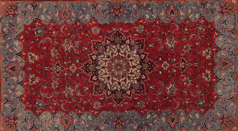 Sarouk Red Hand Knotted 46 X 72 Area Rug 400-16929 Image 5