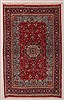 Sarouk Red Hand Knotted 46 X 72  Area Rug 400-16929 Thumb 6