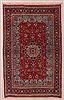 Sarouk Red Hand Knotted 46 X 72  Area Rug 400-16929 Thumb 2