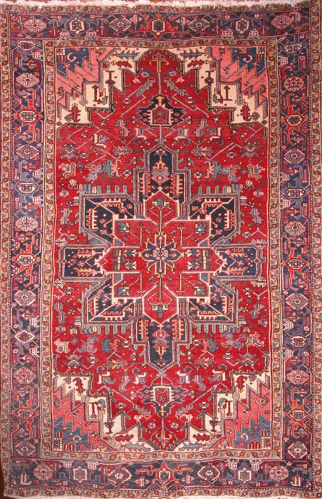 Heriz Red Hand Knotted 611 X 106 Area Rug 400-16931 Image 0