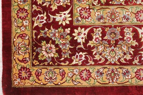 Qum Yellow Hand Knotted 34 X 51 Area Rug 400-16933 Image 10