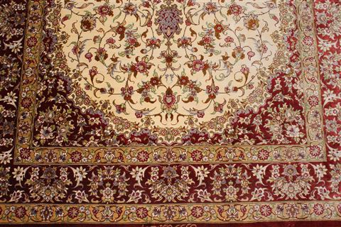 Qum Yellow Hand Knotted 34 X 51 Area Rug 400-16933 Image 14