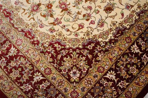 Qum Yellow Hand Knotted 34 X 51 Area Rug 400-16933 Image 15