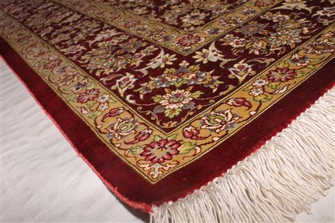 Qum Yellow Hand Knotted 34 X 51 Area Rug 400-16933 Image 17