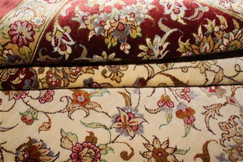 Qum Yellow Hand Knotted 34 X 51 Area Rug 400-16933 Image 4