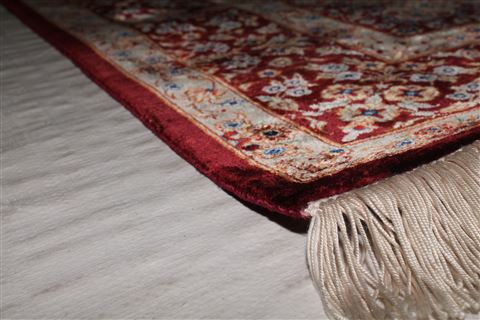 Qum Blue Hand Knotted 34 X 411 Area Rug 400-16934 Image 13