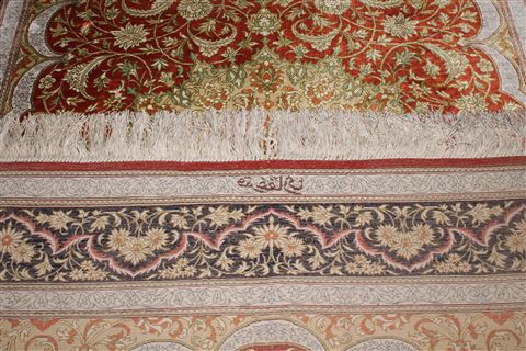 Qum Beige Hand Knotted 33 X 50 Area Rug 400-16935 Image 8