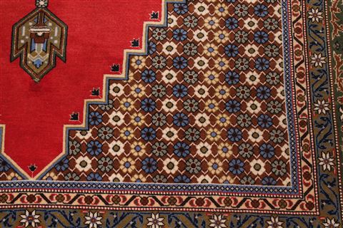 Qum Red Hand Knotted 46 X 69 Area Rug 400-16938 Image 7
