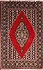 Qum Red Hand Knotted 46 X 69  Area Rug 400-16938 Thumb 0