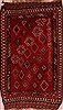 Kilim Red Hand Knotted 40 X 70  Area Rug 400-16949 Thumb 0