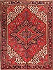 Heriz Red Hand Knotted 89 X 118  Area Rug 400-16953 Thumb 0