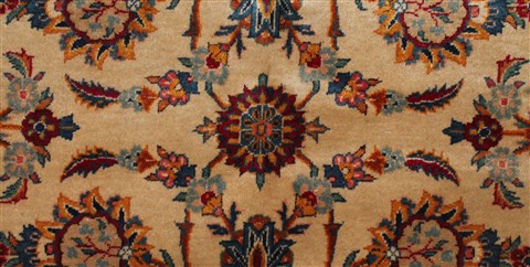 Kashan White Hand Knotted 90 X 1211 Area Rug 400-16954 Image 15