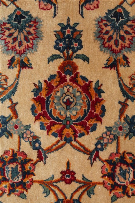 Kashan White Hand Knotted 90 X 1211 Area Rug 400-16954 Image 18