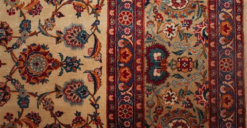Kashan White Hand Knotted 90 X 1211 Area Rug 400-16954 Image 19
