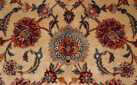 Kashan White Hand Knotted 90 X 1211 Area Rug 400-16954 Image 28