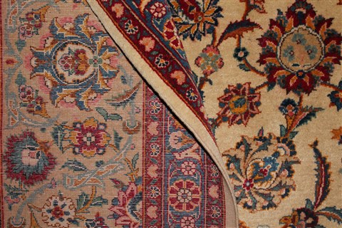 Kashan White Hand Knotted 90 X 1211 Area Rug 400-16954 Image 33