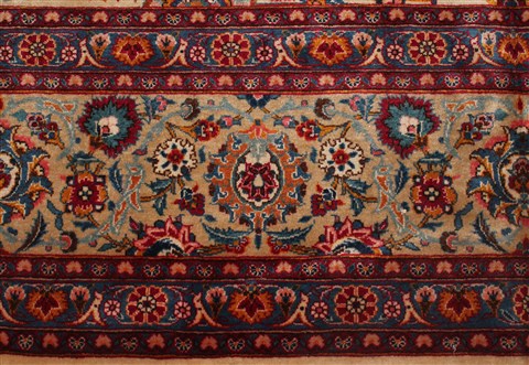 Kashan White Hand Knotted 90 X 1211 Area Rug 400-16954 Image 5
